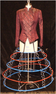 Mrs. Saunders jacket and hoop skirt
