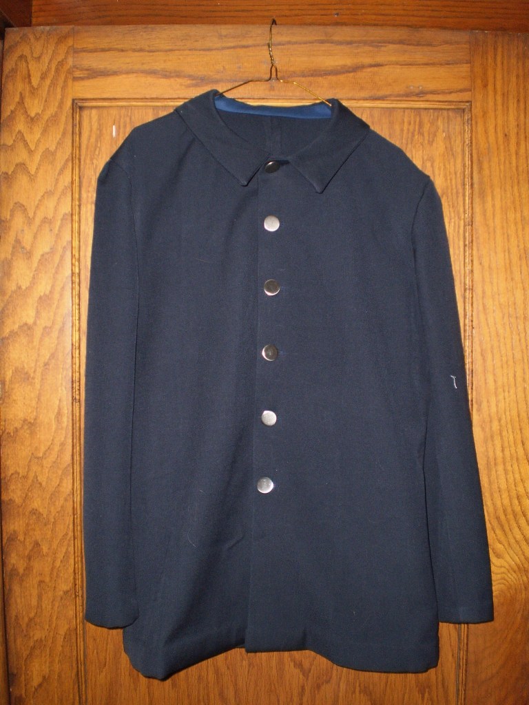 Pullman porter uniform on a hanger