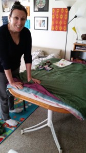 preparing stamping bed