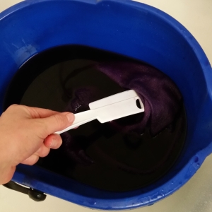 purple dye bath