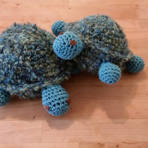 crocheted turtles