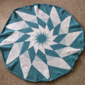 crocheted baby blanket